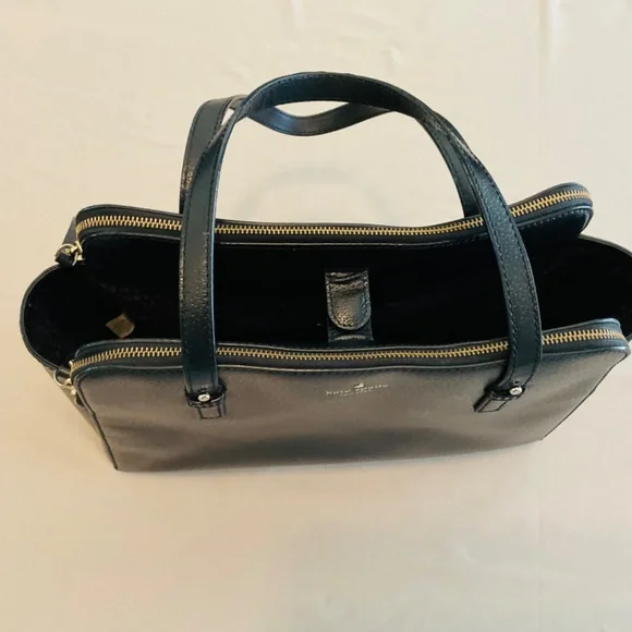Kate Spade Black Leather Tote - Picture 2 of 16